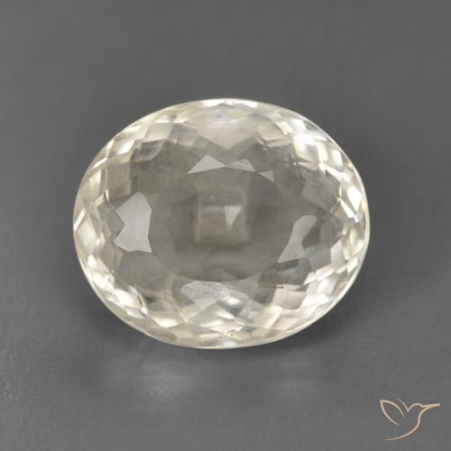 5.42ct 天然 薄いイエロー モルガナイト, 楕円形, VS