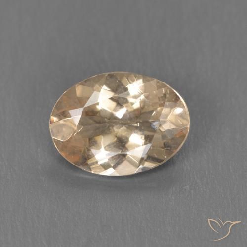 0.88ct 天然 ライトオレンジ モルガナイト, 楕円形, VS