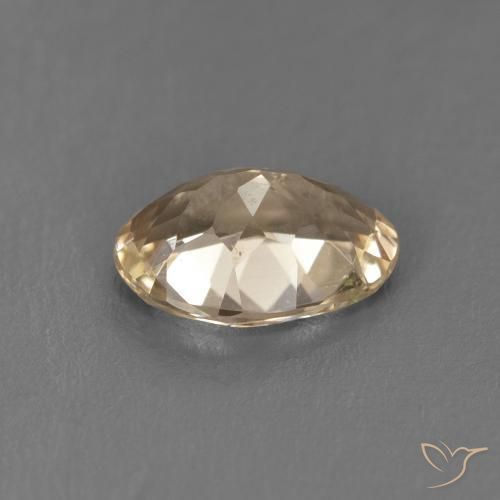 0.93カラットの天然Light Neutral Orangeモルガナイト、楕円形、VS