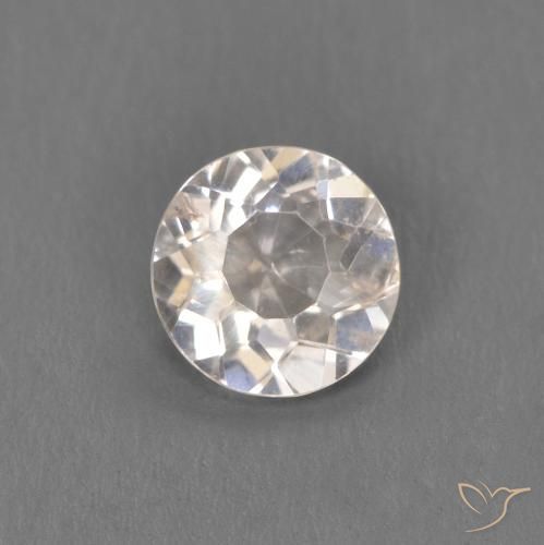 0.33ct 天然 非常に薄いピンク モルガナイト, ラウンド, VS