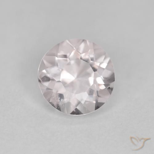0.61ct 天然 ライトピンク モルガナイト, ラウンド, VS