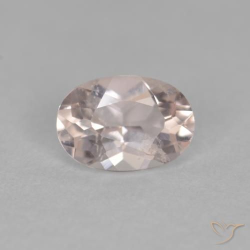 0.38ct 天然 サーモンピンク モルガナイト, 楕円形, VS