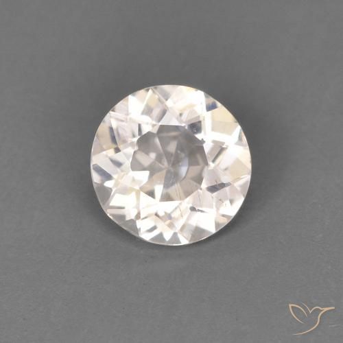 0.31ct 天然 非常に薄いピンク モルガナイト, ラウンド, VS