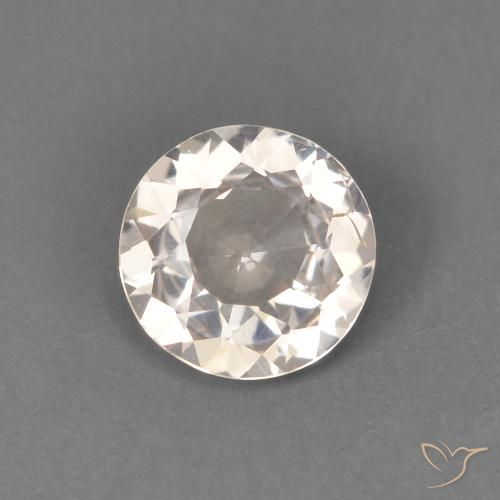 0.40ct 天然 Medium Light-Pink モルガナイト, ラウンド, VS