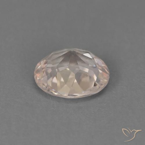 0.40カラットの天然Medium Light-Pinkモルガナイト、ラウンド、VS