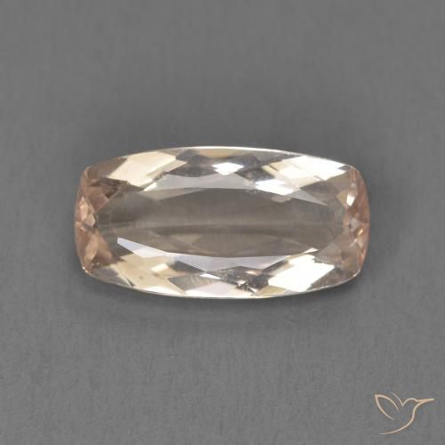 1.38ct 天然 ミディアムピンク モルガナイト, クッション, VVS-VS