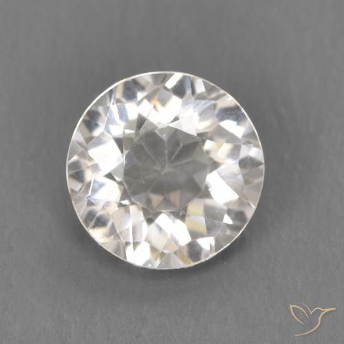 0.53ct 天然 非常に薄いピンク モルガナイト, ラウンド, VVS-VS