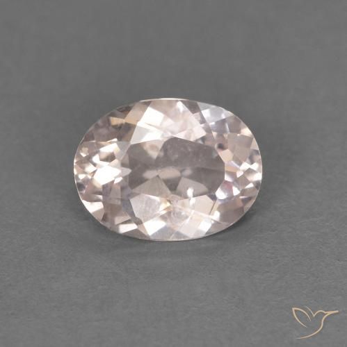 0.43ct 天然 フラミンゴピンク モルガナイト, 楕円形, VS