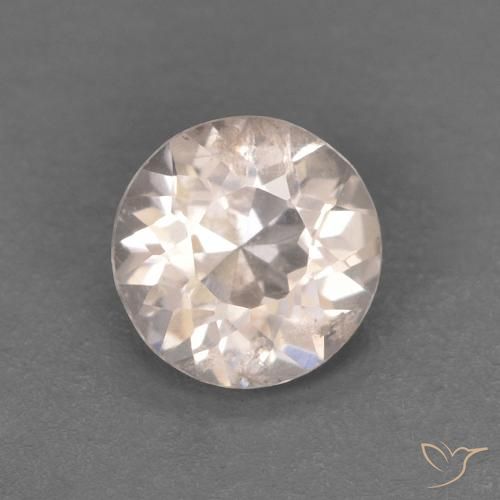0.31ct 天然 非常に薄いピンク モルガナイト, ラウンド, VS