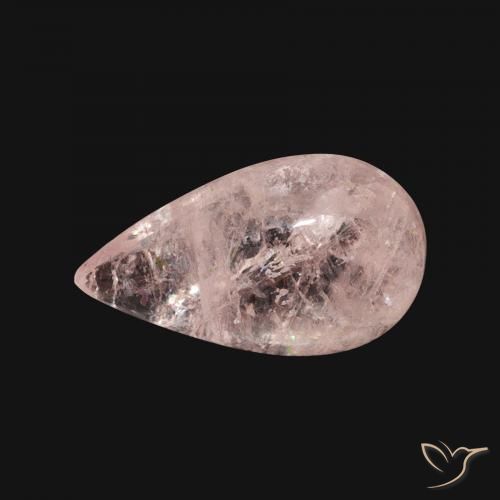 3.59ct 天然 ミディアムピンク モルガナイト, 洋梨の形, 透明