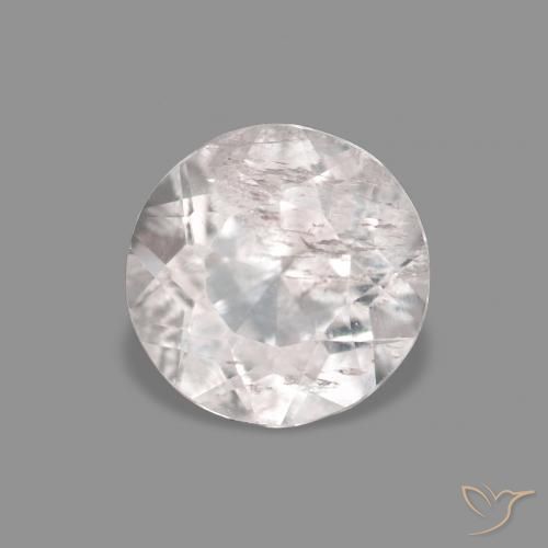 0.30ct 天然 非常に薄いピンク モルガナイト, ラウンド, VS