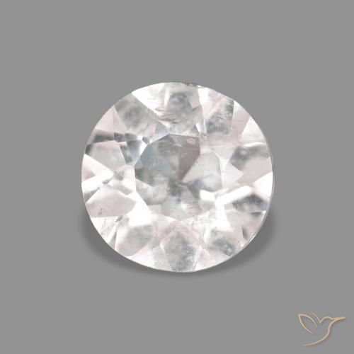 0.31ct 天然 非常に薄いピンク モルガナイト, ラウンド, VS