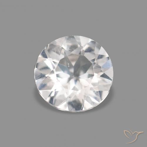 0.21ct 非常に薄いピンク モルガナイト, ラウンド, VVS-VS