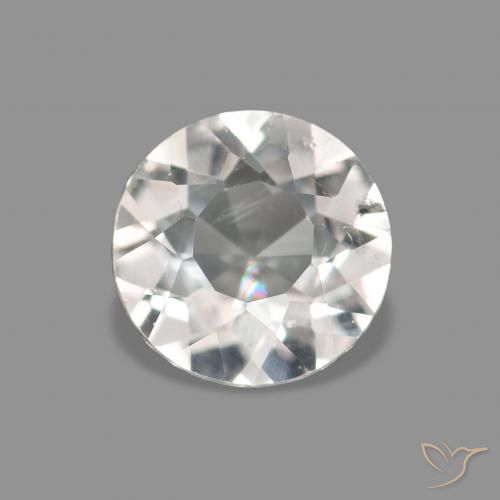 0.47ct 非常に薄いピンク モルガナイト, ラウンド, VS