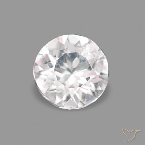 0.13ct ライトピンク モルガナイト, ラウンド, VS