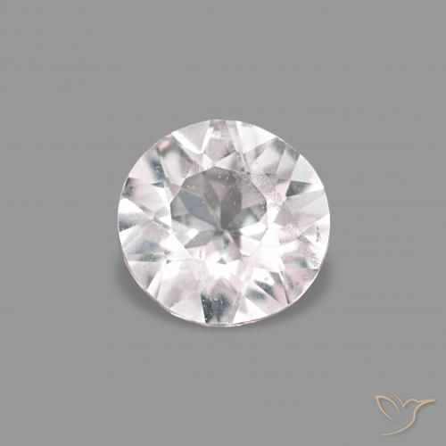 0.22ct ライトピンク モルガナイト, ラウンド, VS