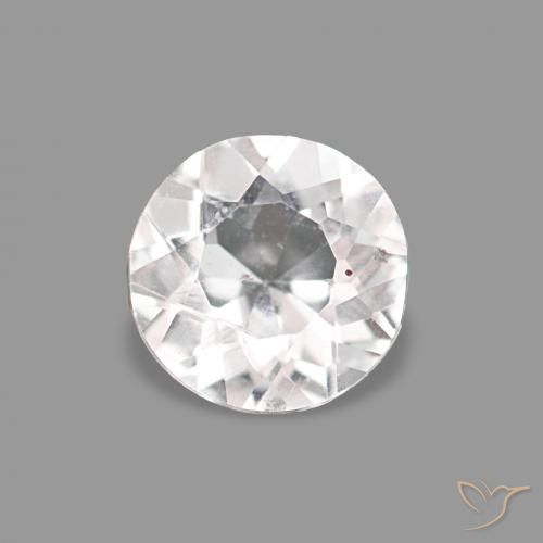 0.28ct 非常に薄いピンク モルガナイト, ラウンド, VVS-VS