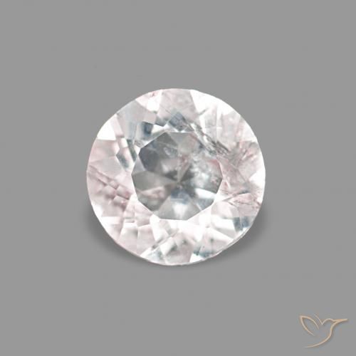 0.21ct 非常に薄いピンク モルガナイト, ラウンド, VS-SI
