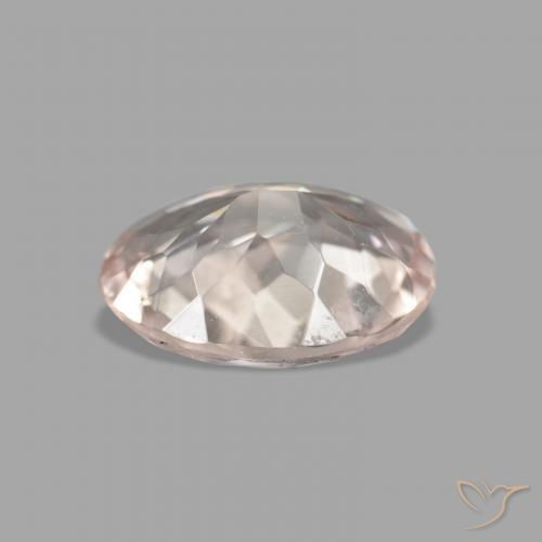 0.95カラットの天然Medium Light-Pinkモルガナイト、楕円形、VVS-VS