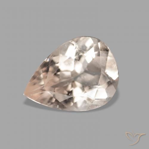 0.92ct 天然 ミディアムピンク モルガナイト, 洋梨の形, VVS-VS