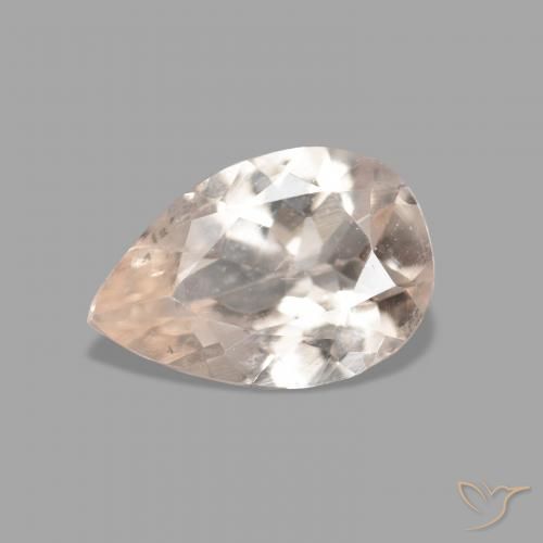0.66ct 天然 サーモンピンク モルガナイト, 洋梨の形, VVS