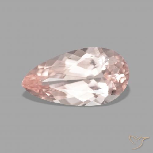 2.48ct 天然 ミディアムピンク モルガナイト, 洋梨の形, VVS-VS