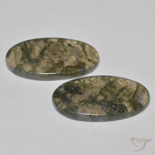 Shop natural 19.45ct マルチカラー モスアゲート gems, 楕円形, from インド at GemSelect. In stock, global shipping!