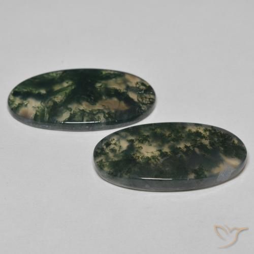 Shop natural 24.09ct マルチカラー モスアゲート gems, 楕円形, from インド at GemSelect. In stock, global shipping!