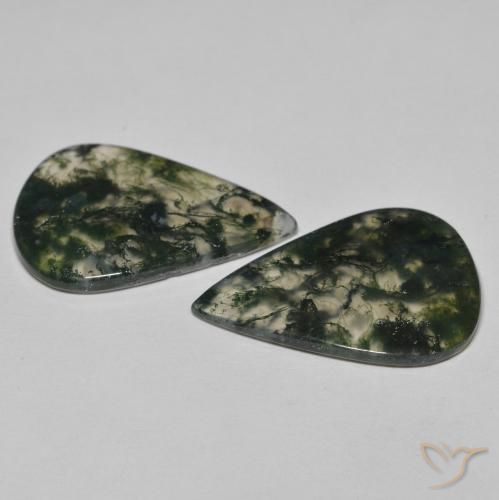Shop natural 21.96ct マルチカラー モスアゲート gems, 洋梨の形, from インド at GemSelect. In stock, global shipping!