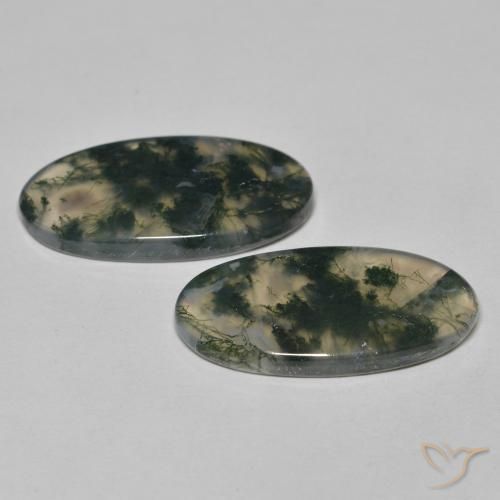 Shop natural 24.65ct マルチカラー モスアゲート gems, 楕円形, from インド at GemSelect. In stock, global shipping!