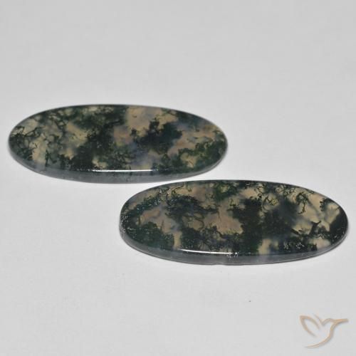 Shop natural 29.86ct マルチカラー モスアゲート gems, 楕円形, from インド at GemSelect. In stock, global shipping!