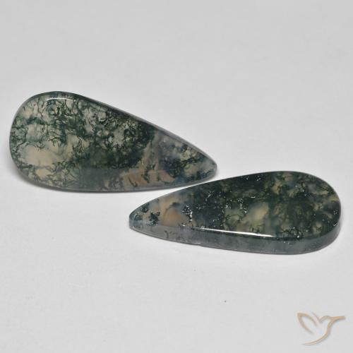 Shop natural 22.50ct マルチカラー モスアゲート gems, 洋梨の形, from インド at GemSelect. In stock, global shipping!