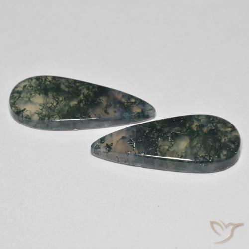 Shop natural 22.50ct マルチカラー モスアゲート gems, 洋梨の形, from インド at GemSelect. In stock, global shipping!