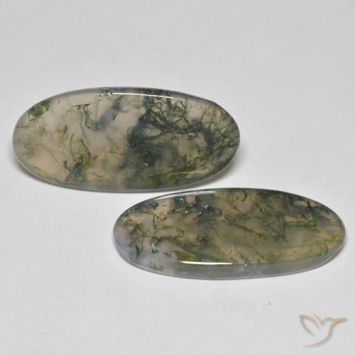 Shop natural 26.37ct マルチカラー モスアゲート gems, 楕円形, from インド at GemSelect. In stock, global shipping!