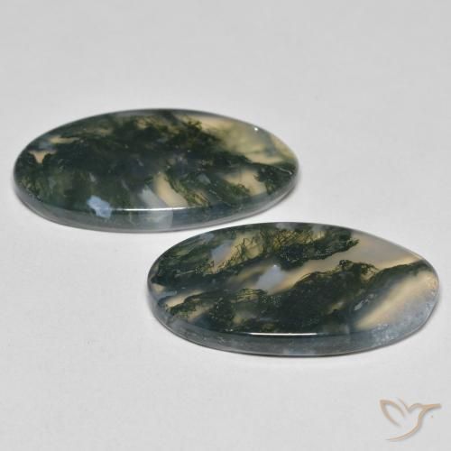 Shop natural 23.37ct マルチカラー モスアゲート gems, 楕円形, from インド at GemSelect. In stock, global shipping!