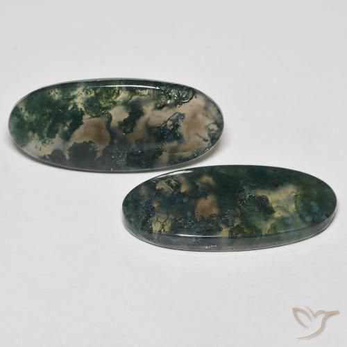 Shop natural 29.52ct マルチカラー モスアゲート gems, 楕円形, from インド at GemSelect. In stock, global shipping!
