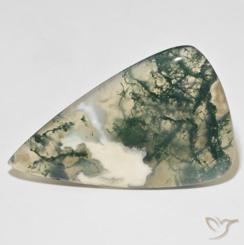 【本物新品保証】 76.96ct 天然 半透明 洋梨の形, モスアゲート, マルチカラー ネックレス・ペンダント
