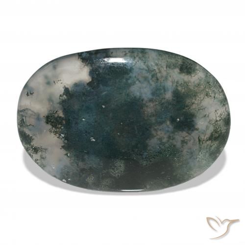 45.08ct マルチカラー モスアゲート, 楕円形, 半透明