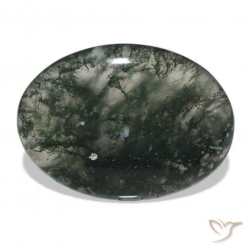 53.06ct マルチカラー モスアゲート, 楕円形, 半透明