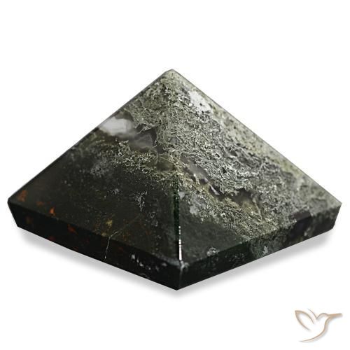 85.25カラットの天然フォレストグリーンモスアゲート、四角形、オペーク