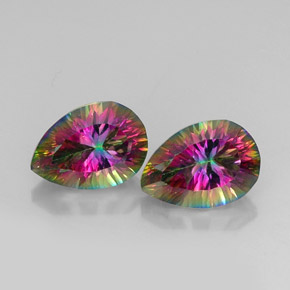 自然派の商品を探す ct トップレインボー ミスティッククォーツ 宝石, 洋梨の形, ブラジル からGemSelectで. 在庫あり、世界各国へ発送!