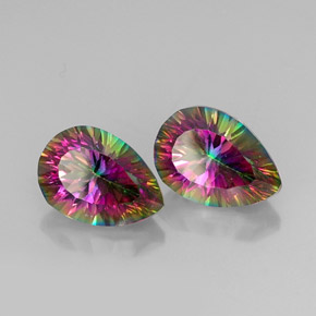 自然派の商品を探す ct トップレインボー ミスティッククォーツ 宝石, 洋梨の形, ブラジル からGemSelectで. 在庫あり、世界各国へ発送!