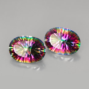 自然派の商品を探す ct トップレインボー ミスティッククォーツ 宝石, オーバルカット, ブラジル からGemSelectで. 在庫あり、世界各国へ発送!