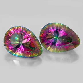 自然派の商品を探す ct トップレインボー ミスティッククォーツ 宝石, 洋梨の形, ブラジル からGemSelectで. 在庫あり、世界各国へ発送!