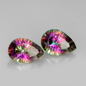 自然派の商品を探す ct トップレインボー ミスティッククォーツ 宝石, 洋梨の形, ブラジル からGemSelectで. 在庫あり、世界各国へ発送!