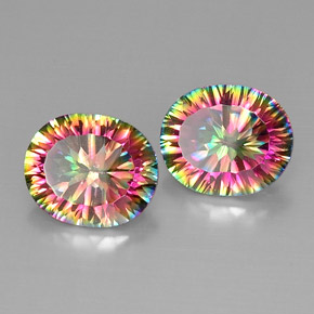 自然派の商品を探す ct トップレインボー ミスティッククォーツ 宝石, オーバルカット, ブラジル からGemSelectで. 在庫あり、世界各国へ発送!