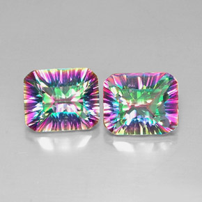 自然派の商品を探す ct トップレインボー ミスティッククォーツ 宝石, エメラルドカット, ブラジル からGemSelectで. 在庫あり、世界各国へ発送!