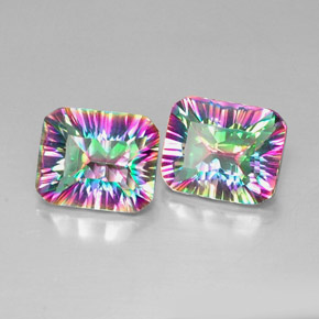 自然派の商品を探す ct トップレインボー ミスティッククォーツ 宝石, エメラルドカット, ブラジル からGemSelectで. 在庫あり、世界各国へ発送!