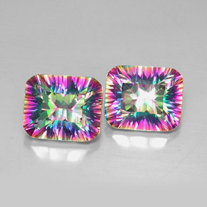 自然派の商品を探す ct トップレインボー ミスティッククォーツ 宝石, エメラルドカット, ブラジル からGemSelectで. 在庫あり、世界各国へ発送!