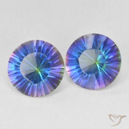 Shop natural 3.39ct マルチカラーブルー ミスティッククォーツ gems, ラウンド, from ブラジル at GemSelect. In stock, global shipping!